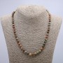 Jasper Bead Necklace, Natural Stone, Smooth Beads, 6mm Diameter, 46cm Length +