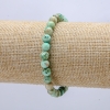 Elastic bracelet with natural Amazonite, diameter 6 mm, circumference 18 cm +