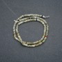 Bead Strand of Natural Labradorite, Faceted Rondelles, Diameter 4x2.5 mm, Length 39 cm +