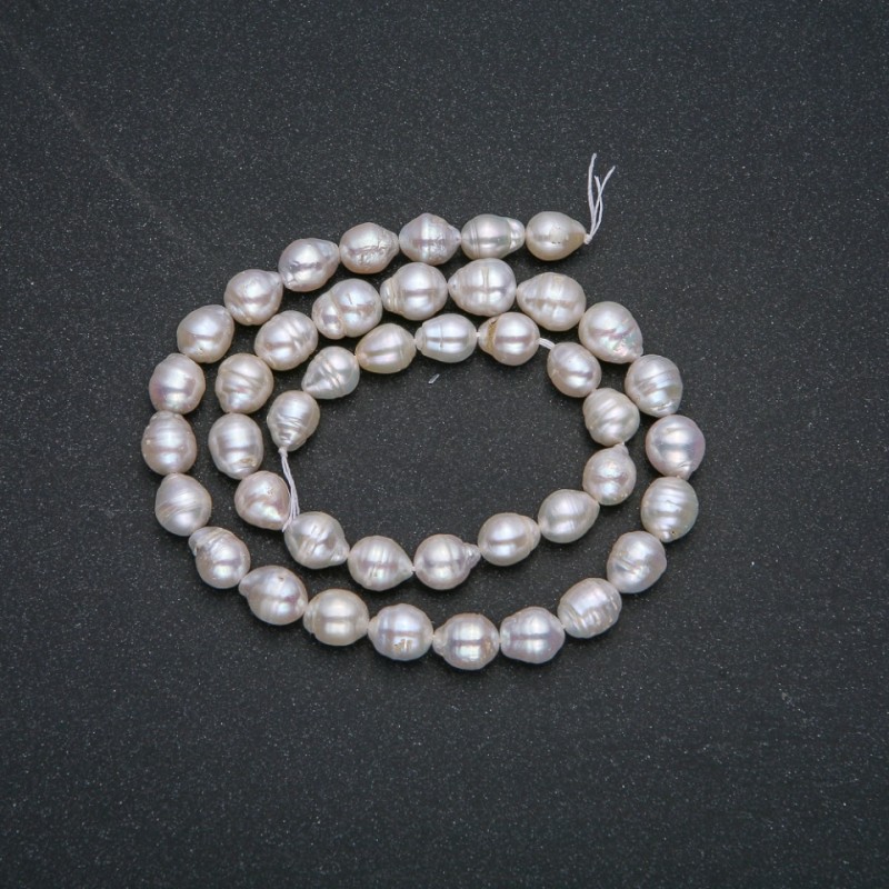 Freshwater Pearl Strand, 8×9 mm diameter, 39 cm length +