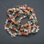 Natural Stone Bead String Assortment Chips, 6x4mm, length 89 cm +