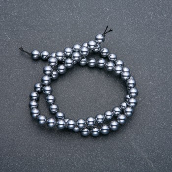 Terahertz Beads on Thread - Smooth Ball, 6mm Diameter ±, Length 39cm