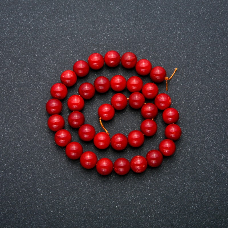 Red Jasper Beads – Smooth Round Beads, 10 mm Diameter, 38 cm Length +