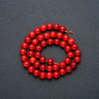 Red Jasper Beads (Imitation), 8mm diameter, 37cm length +