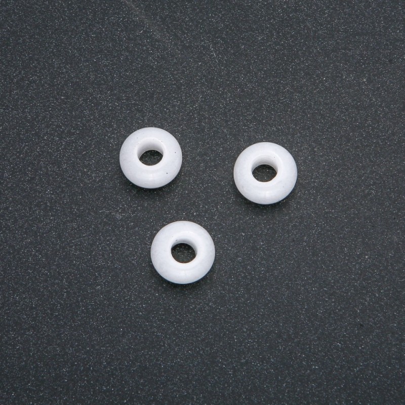Pandora Bead from Natural Quartz 14x7mm, hole diameter 5.5 mm+
