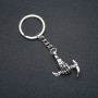 Keychain 'Death's Hand', diameter 39×30 mm, length 9 cm, silver-colored metal