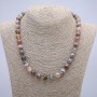 Botswana agate beads — smooth spheres, 10 mm diameter, 45 cm length +