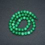 Chrysoprase imitation beads on thread, smooth beads, 8 mm diameter, length 38 cm