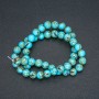 Imperial Jasper Turquoise Beads (pressed) Smooth Round Beads, 8mm Diameter, 40cm Length +
