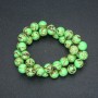 Beads Imperial Jasper Salad Green (Pressed) Smooth Ball, Diameter 10 mm + -, Length 40 cm +