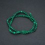 Malachite Beads on Thread (Pressed) Smooth Bead, Diameter 4mm, Length 40cm