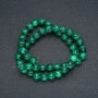 Malachite Beads on Thread (Pressed), Smooth 8mm Beads, 40 cm Length