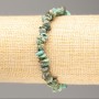Elastic bracelet with natural Amazonite chips, 7×3 mm diameter+