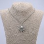 Pendant "Skull" 48×36 mm + - on a chain, length 70 cm + - silver-colored metal