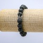 Elastic Lava Bracelet, 10mm Diameter ±, with Crown
