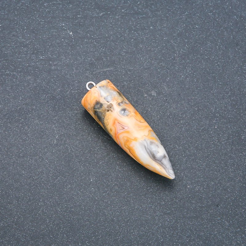 Agate Stone Pendulum Pendant 13x40x45 mm (±)