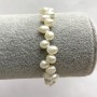 Baroque Pearl Bracelet 'Butterfly' on elastic, diameter 6-7 mm (+-), length 18 cm
