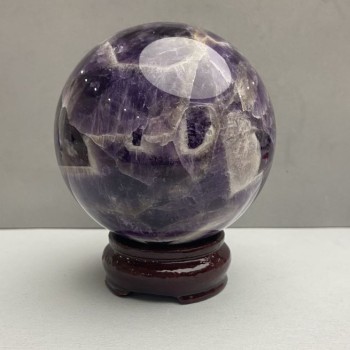 Amethyst natural stone souvenir sphere, diameter 85 mm ± weight 945 g