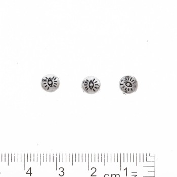 Findings Bead Insert Eye Silver Color, Hole Diameter 1.5 mm, Packaging 20 g +/- 51 pcs