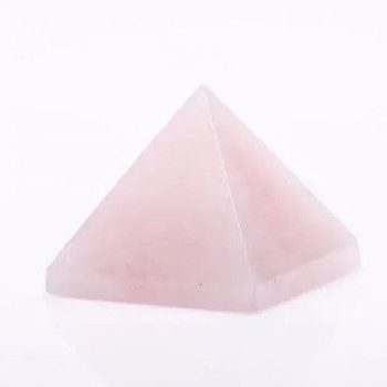 Pyramid souvenir natural stone Rose quartz, length 20mm+-, width 30mm+-