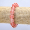 Elastic Chalcedony Bracelet with Smooth Beads, diameter 12(±)mm, length 18cm+