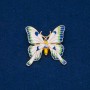 Discount! Gold-tone butterfly brooch, enamel, 36x36 mm +