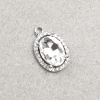 Pendant Findings White Crystal — price per 1 piece