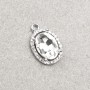 Pendant Findings White Crystal — price per 1 piece