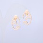 Xuping Earrings 18K Gold Plating - Face 20x13mm