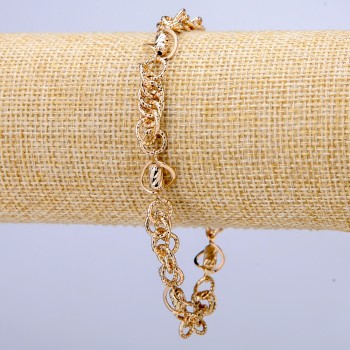 Xuping Bracelet 18K Gold Plating, thickness 7mm, length 19-22 cm