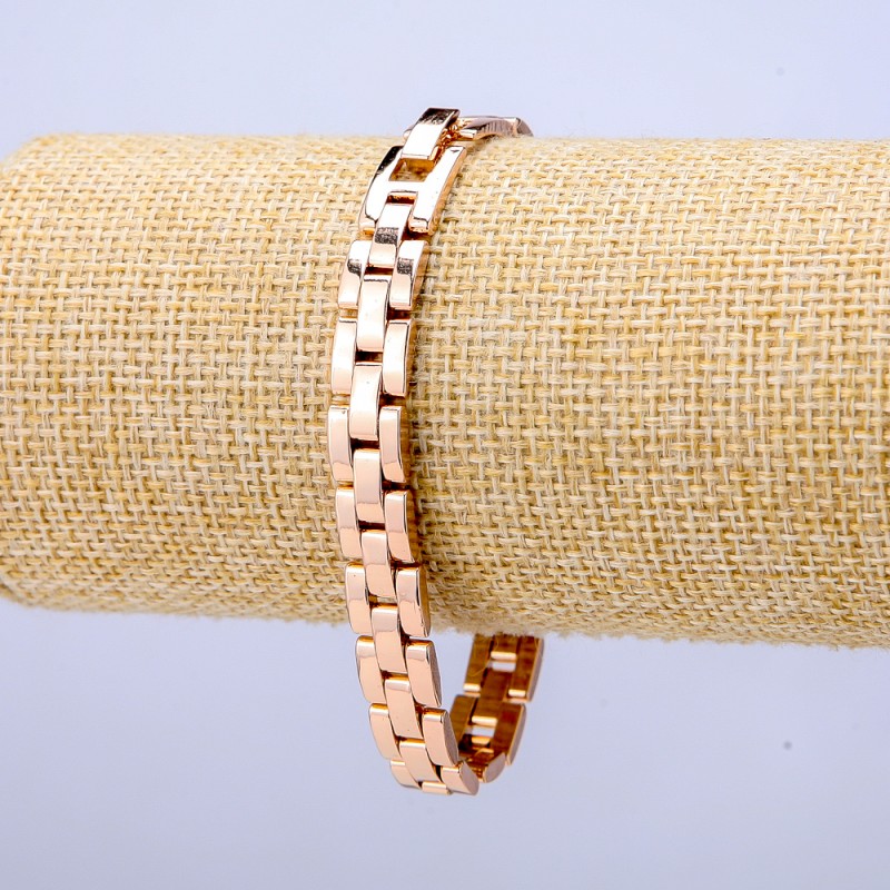Xuping Bracelet 18K Gold Plating, 8 mm Thick, 19 cm Long