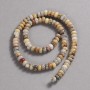 Beads on a thread of Imperial Jasper, natural stone, 6x4mm diameter, 39 cm length