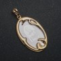 Xuping 18K Gold-Plated Icon Pendant, diameter 38x19 mm +