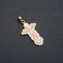 Xuping 18K Gold-Plated Cross Pendant, 35×18 mm