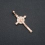 Pendant Xuping 18K Gold Plating Cross, 38x18 mm diameter +