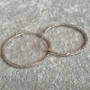 Xuping Rhodium-Plated Hoop Earrings, thickness 1.6 mm, diameter 40 mm