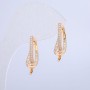 Earrings Xuping 18K Gold Plating with White Crystals