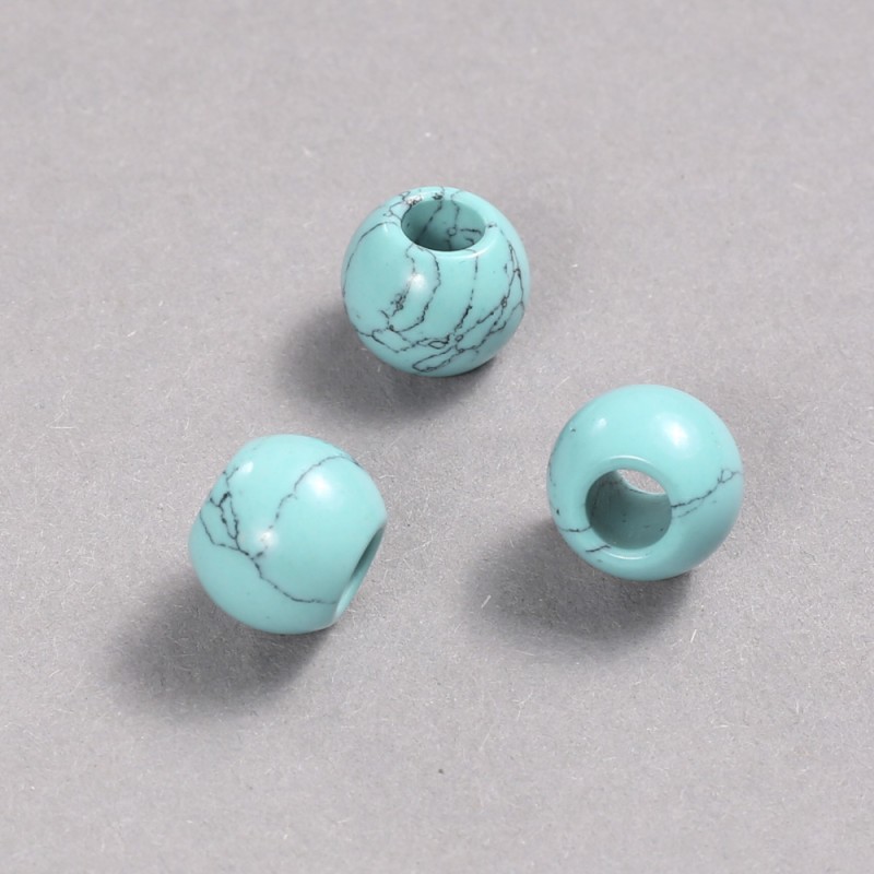Pandora Turquoise Bead 12x10mm, hole diameter 5mm +