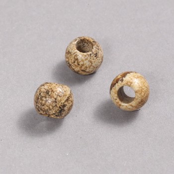 Pandora Bead Landscape Jasper Natural Stone 12x10mm, hole diameter 5mm +