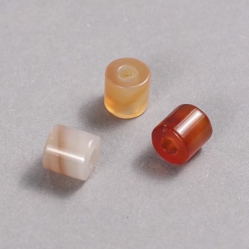Pandora bead made of carnelian natural stone, 9x9mm, hole diameter 3.5 mm +