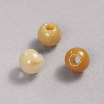 Pandora Bead Natural Yellow Agate 14x12mm