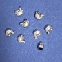 Discount! Pandora Bead Findings Blue 8x10mm, hole diameter 5mm, packaging 20g, ±14pcs