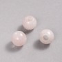 Pandora Bead with Pink Quartz, Natural Stone, 16x14 mm