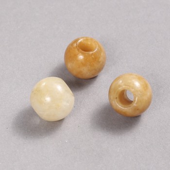 Pandora Bead natural stone Yellow Jasper 16x14mm + -, hole diameter 5.5mm +