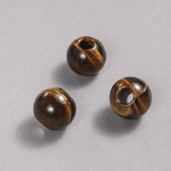 Pandora Bead Natural Stone Tiger's Eye 16x14 mm + -, hole diameter 5.5 mm +