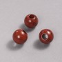 Pandora bead with red jasper 16×14 mm