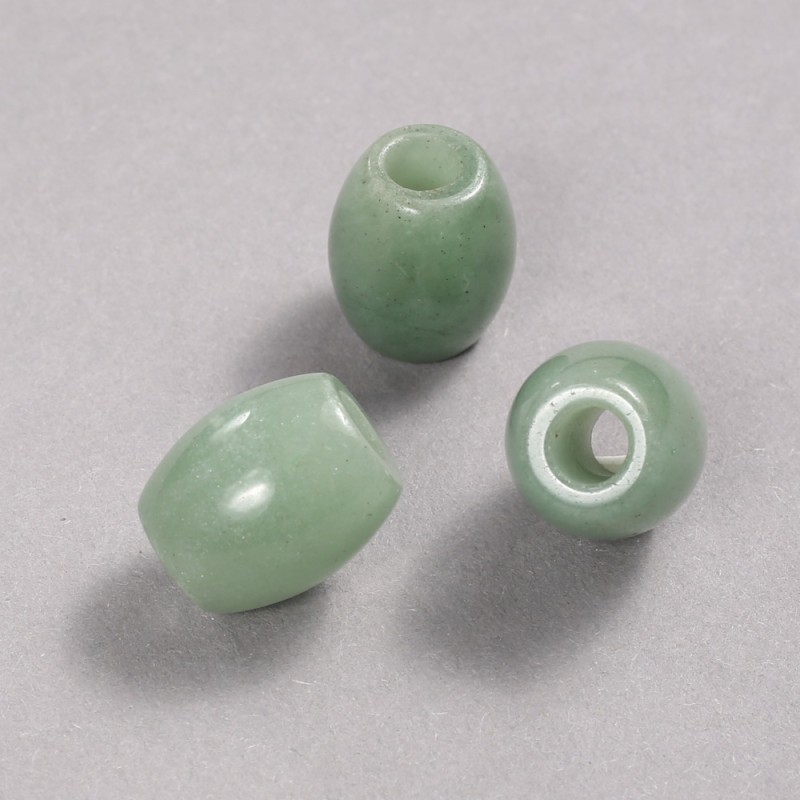 Pandora Bead with nephrite jade, natural stone, 16, 5x15, 5mm + -, hole diameter 5.5mm +