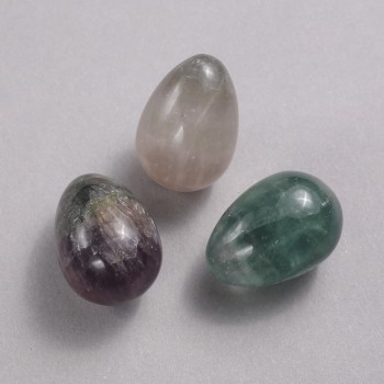 Fluorite decorative egg, diameter 35×25 mm+