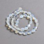 Moonstone Beads on Thread (Synthetic) Smooth Oval, 10x8 mm, Length 39 cm