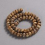 Beads on a thread of natural landscape jasper, smooth rondel, 9x7 mm diameter, length 39 cm